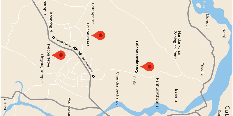 FALCON TATVA Location Map